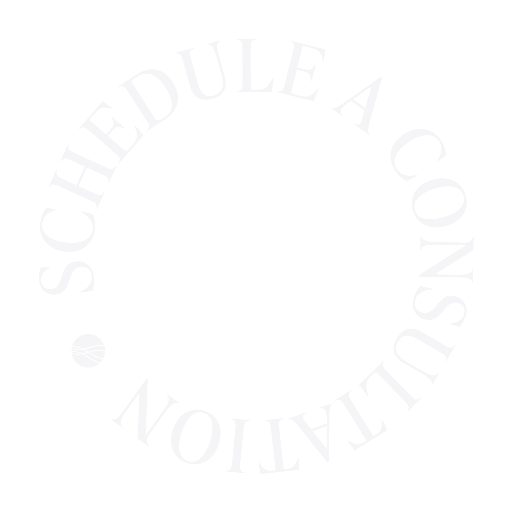 Schedule a Consultation white text circle.
